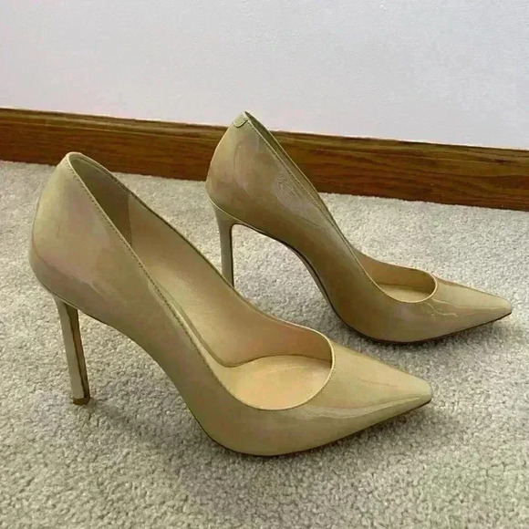 Jimmy Choo Romy 100 Beige Patent Size 36.5 - Picture 7 of 7